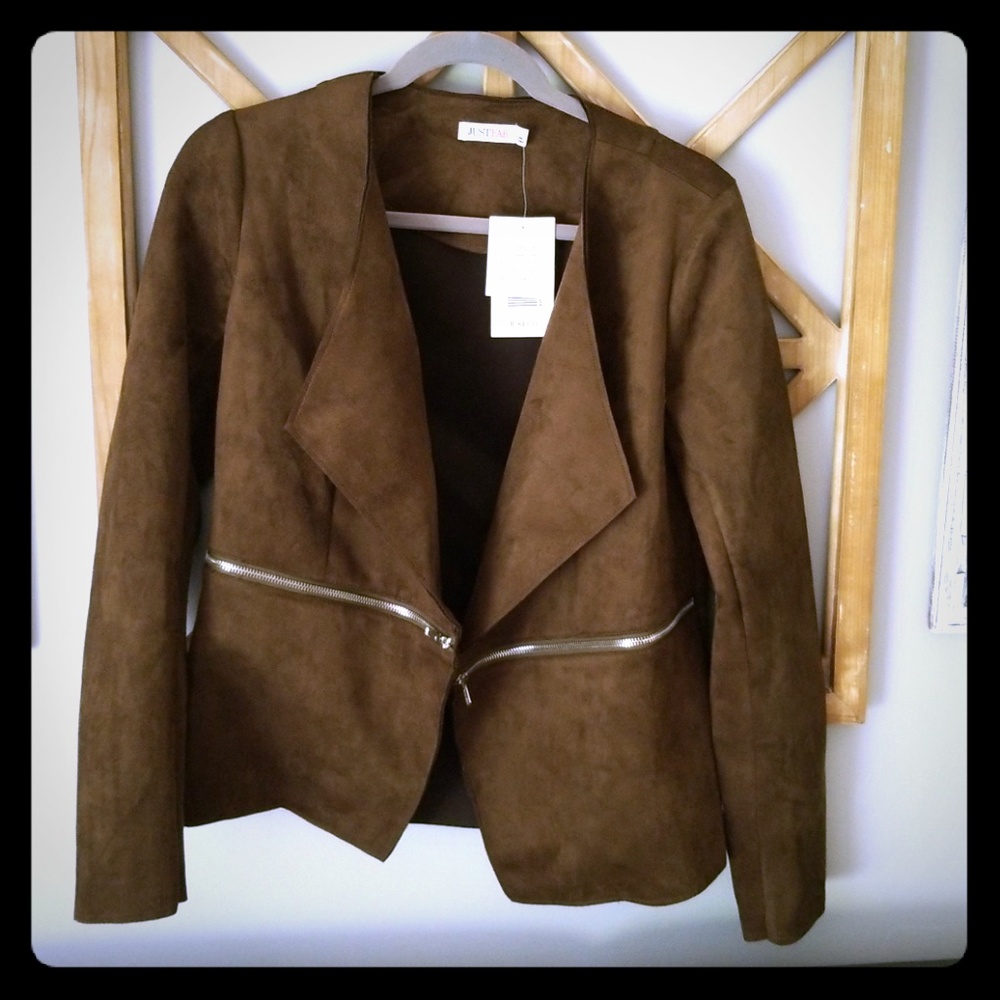 Justfab Dark Olive Green Jacket NEW w/tags!